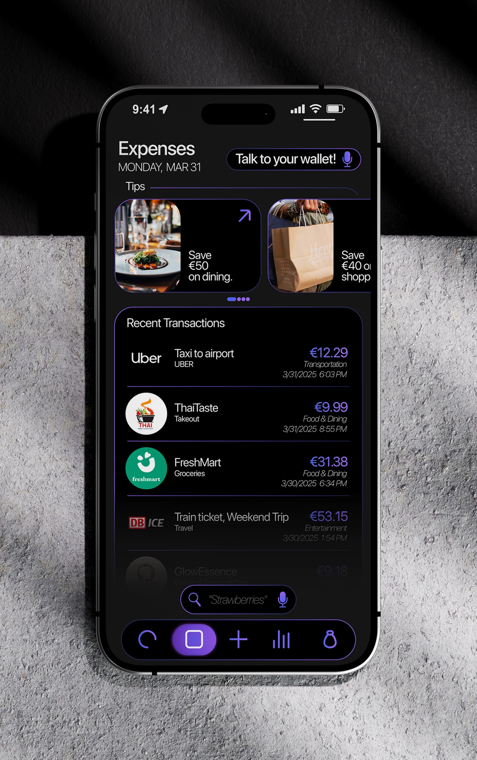 Smart Expense Mockup 1
